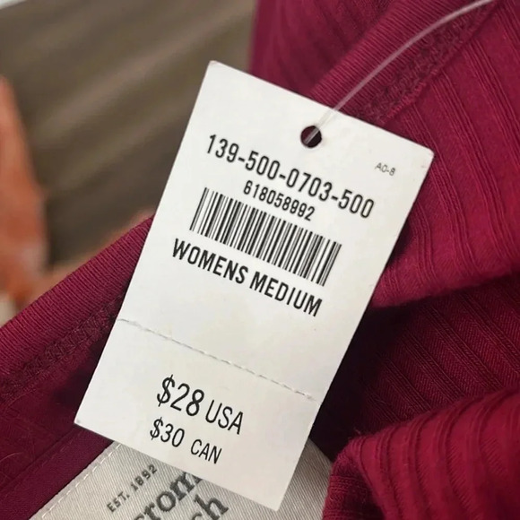 NWT Abercrombie & Fitch Pink Long Sleeve Top - Picture 5 of 5